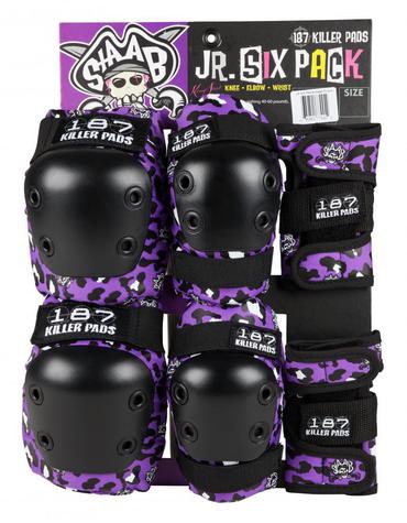 187 Pad Set Jr. Six Pack Purple